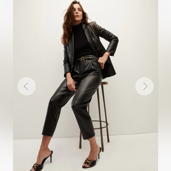 NWT Veronica Beard Vegan Leather Pants - Picture 5 of 9